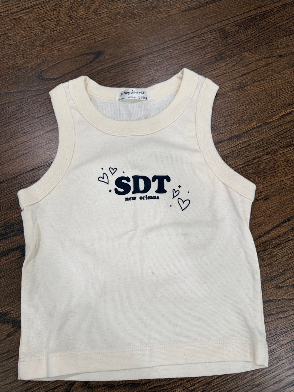 SDT New Orleans Cream Tank Top